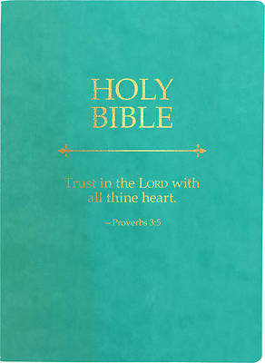 KJV Holy Bible, Trust in the Lord Life Verse Edition, Large Print, Coastal Blue Ultrasoft