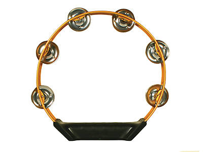 Picture of Orange Aluminum Tambourine - 8"