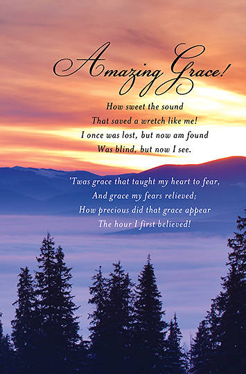 Picture of Amazing Grace Hymn Bulletin (Package of 100)