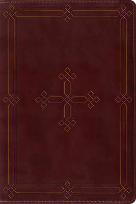 Picture of ESV Study Bible, Personal Size (Trutone, Crimson, Engraved Cross Design)
