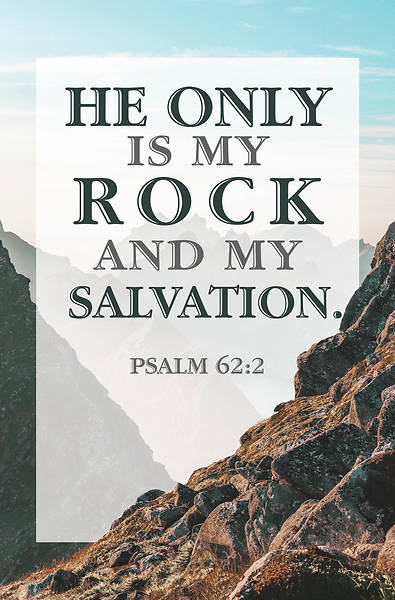 Picture of He Is My Rock General Regular Size Bulletin