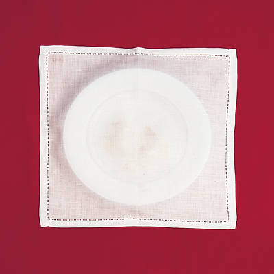 Linen-Look Plain  Bread Plate Napkin