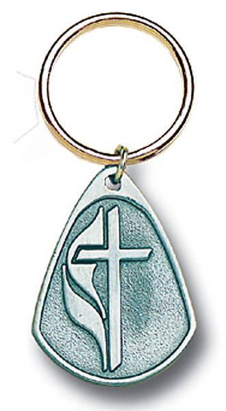 Picture of United Methodist Pewter Key Tag