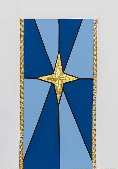 Picture of Word Series White Christmas Lectern Scarf