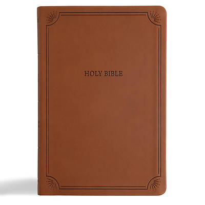NASB Large Print Thinline Bible, Value Edition, Brown Leathertouch