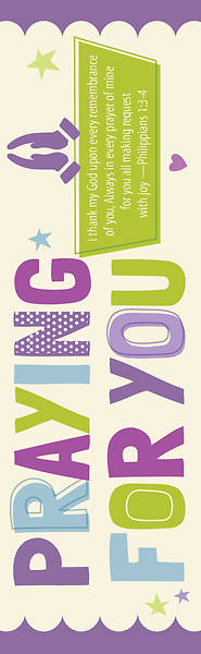 Picture of Praying for You Bookmark - Pack of 25