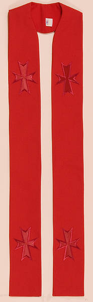 Picture of Multi-Cross Stole RED