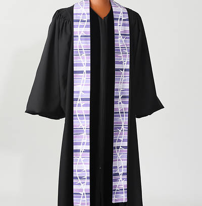 Picture of Purple Botanical Stole