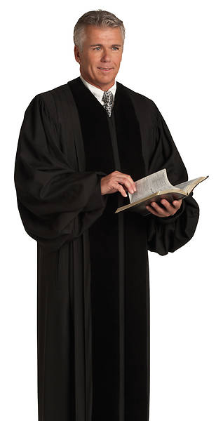 Picture of Murphy Quick-Ship John Wesley S-9 Black Pulpit Robe
