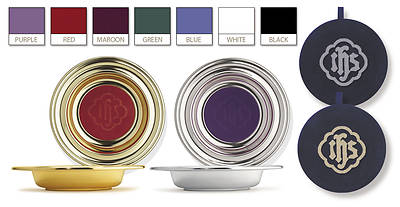 Picture of Artistic Offering Plate with IHS Pad - Medium