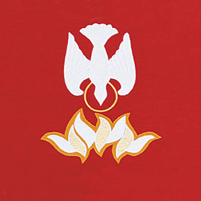 Picture of Gaspard 7117 Frontlet Set Dove/Flame Pulpit Scarf