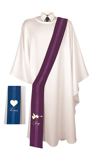 Picture of Chrismons Joy/Love Reversible Deacon Stole