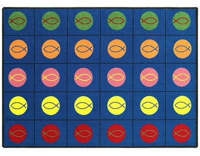 Picture of Circles & Symbols Children's Area Rug