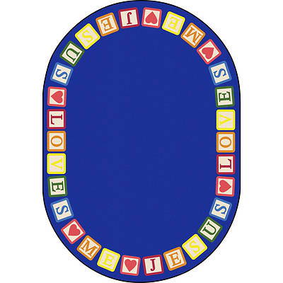 Picture of Blocks of Love Children's Area Rug