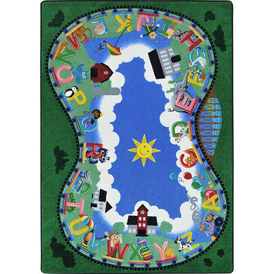 Picture of Alphabet Railway Area Rug