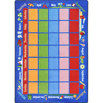 Picture of Celebrations Calendar Children's Area Rug