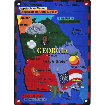 Picture of State the Facts - Georgia Children's Area Rug