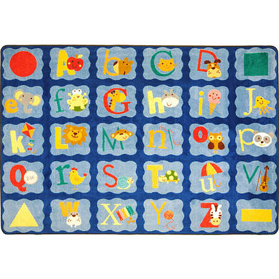 Picture of Alphabet Blues Children's Area Rug