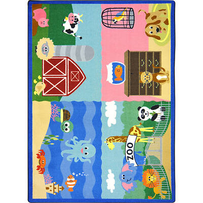 Picture of Animals All Around Children's Area Rug
