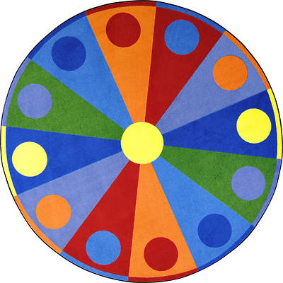 Picture of Color Wheel Children's Area Rug