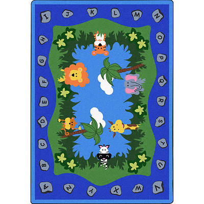 Picture of Jungle Peeps Children's Area Rug