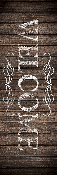 Picture of Rustic Charm Welcome 2' x 6' Banner