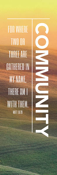 Picture of Phrases Community 2' x 6' Banner