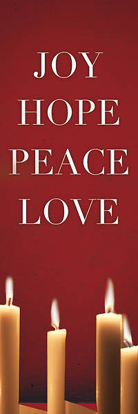Advent Red 2' x 6' Banner