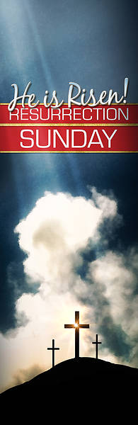 Picture of Risen Resurrection 2' x 6' Banner