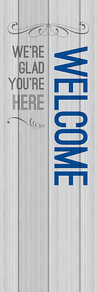 Picture of Painted Wood Welcome 2' x 6' Banner