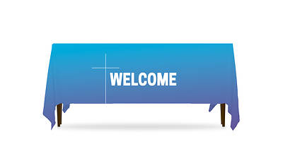 Picture of Color Wash Welcome Table Throw