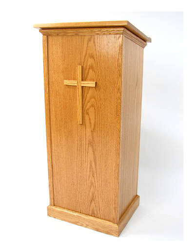 Picture of Full Pedestal Oak Lectern