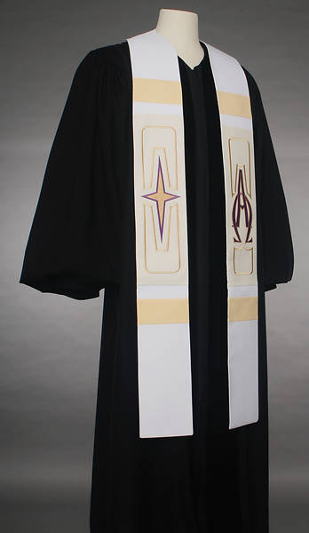 Picture of Abbott Hall 8500 Revelation Series White Stole