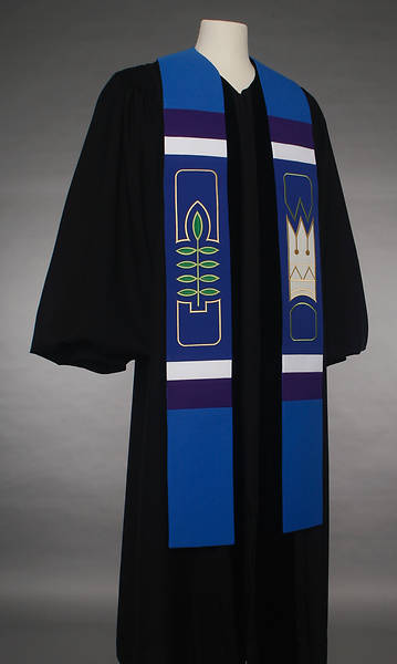 Picture of Abbott Hall 8500 Revelation Series Blue Stole