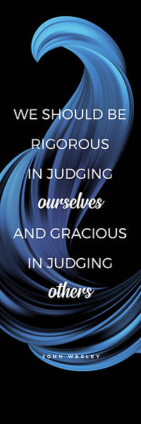 We Should Be Color Swirl Words of Wesley Hanging Banner