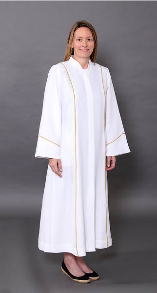 Picture of Abbott Hall White Celeste 5 Women's Speedship Pulpit Robe