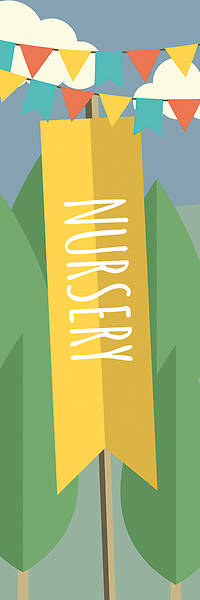 Picture of Woodland Friends Nursery 2'x 6' Banner
