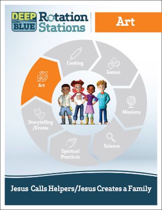 Picture of Deep Blue Rotation Stations Jesus Calls Helpers/Jesus Creates a Family