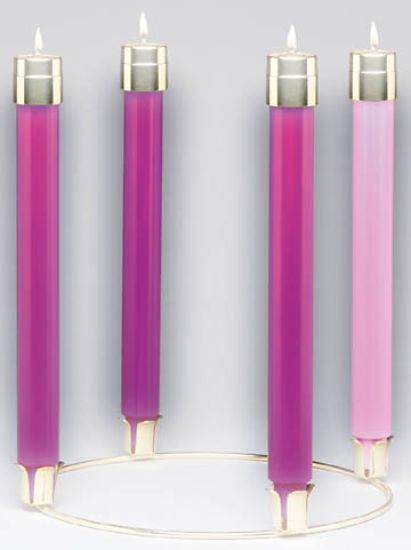 Picture of Emkay Disposable Liquid Wax 1 1/8 Advent Candle Refill Set