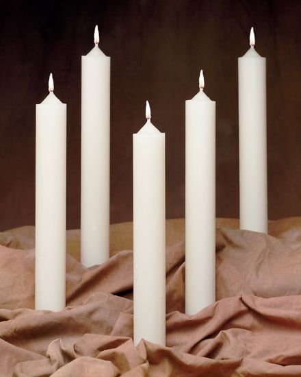 Picture of Emkay 51% Beeswax Table Altar Candle - 17" x 2"