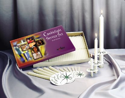 Picture of Emkay Candlelight Service Set - 250 Congregational Candles