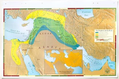 Picture of Abingdon Bible Land Map--The Prophets and the Exile
