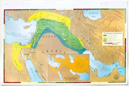 Picture of Abingdon Bible Land Map--The Prophets and the Exile