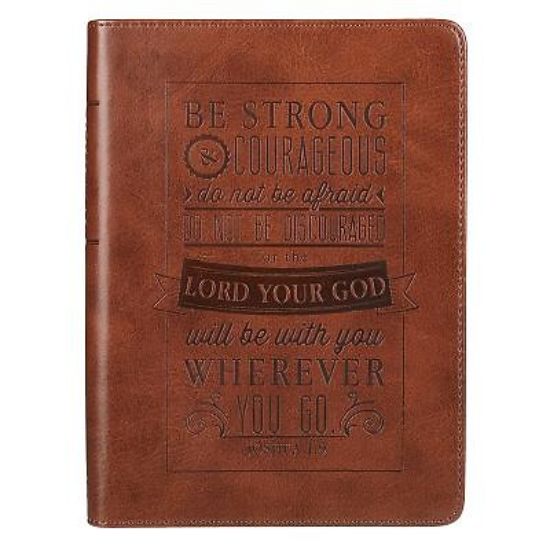 Picture of Be Strong & Courageous Brown Flexcover Journal - Joshua 1:9