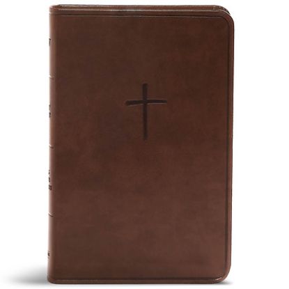 Picture of CSB Compact Bible, Brown Leathertouch, Value Edition