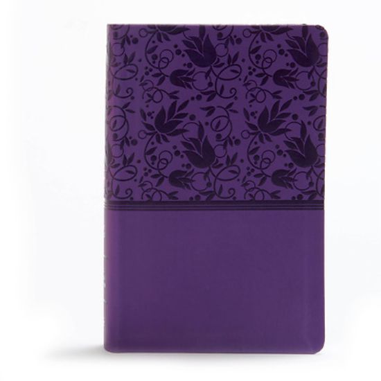 Picture of KJV Large Print Personal Size Reference Bible, Purple Leathertouch Indexed