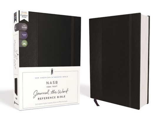 Picture of Nasb, Journal the Word Reference Bible, Hardcover, Black, Elastic Closure, Red Letter Edition, 1995 Text, Comfort Print