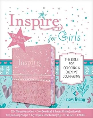 Picture of Inspire Bible for Girls NLT (Leatherlike, Pink)