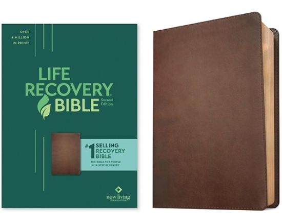 Picture of NLT Life Recovery Bible, Second Edition (Leatherlike, Rustic Brown)