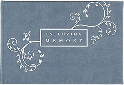 Picture of Guest Book in Loving Memory Blue